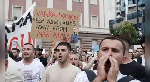 Miles protestan en Albania contra un megaproyecto vinculado al yerno de Trump valorado en más de 1.200 millones de dólares