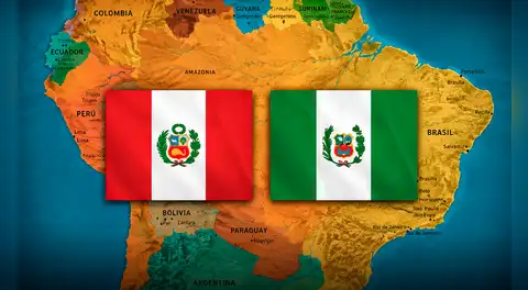Esta bandera es casi idéntica a la del Perú y pertenece a otra ciudad de América Latina desde hace más de 50 años