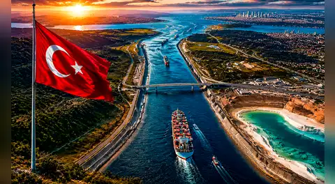 Turquía construye un canal de 45 km que conectará 2 mares y aliviará el tráfico de un estrecho clave por más de US$1.000 millones