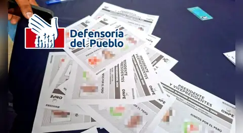 Defensoría se contradice y ahora descarta un posible fraude electoral por cédulas marcadas en Lima Metropolitana