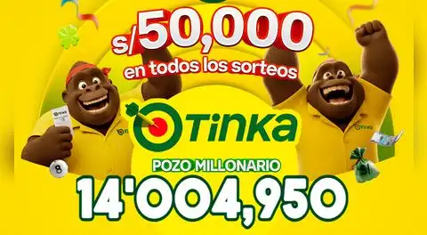 Resultados de La Tinka del domingo 7 de junio: consulta los números ganadores, premios del Pozo Millonario, boliyapa y más