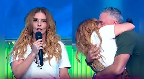 Johanna San Miguel lloró de emoción al regresar a 'Esto es guerra' y reencontrarse con Mathías Brivio: “Eres mi dupla perfecta”