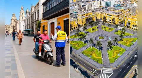 Municipalidad de Lima advierte multa por circular con vehículos en zonas peatonales en el Centro Histórico de Lima