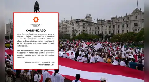 Estas universidades tendrán clases virtuales este viernes 12 de junio por marcha en el Centro de Lima