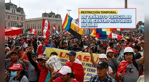 Marcha ‘La toma de Lima’: Municipalidad oficializa desvíos y restricciones vehiculares en el Centro Histórico por movilizaciones