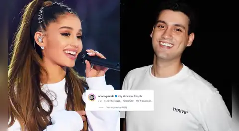 Ariana Grande causa revuelo con peculiar pedido al hijo de Alfredo Benavides en redes: "¿Me prestas esto, por favor?"