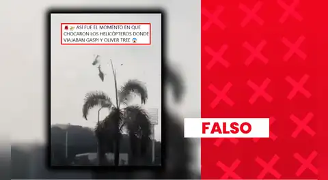Es falso que este video corresponda al accidente de Gaspi y Oliver Tree en Brasil: se trata de una colisión de helicópteros de la marina de Malasia en 2024