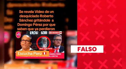 Video viral que muestra a Roberto Sánchez aparentemente gritando a José Domingo Peréz en plenaria de JP fue manipulado: el audio corresponde a César Uribe