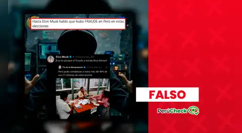 ¿Elon Musk denunció ‘fraude’ en las elecciones peruanas?