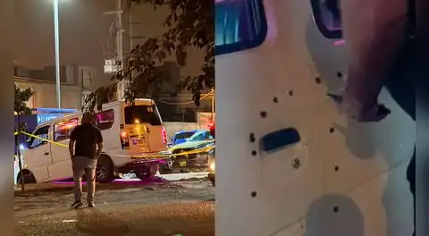 Disparan contra combi de Los Chaperitos en Carabayllo: ataque dejó a chofer y pasajera heridos