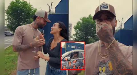 Angie Arizaga ‘quema sus ahorros’ y le regala una tremenda camioneta a Jota Benz por el Día del Padre: reacción del modelo es viral