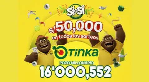 Resultados de La Tinka del domingo 21 de junio: números ganadores, premios del Pozo Millonario, boliyapa, S/50.000 y más