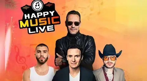 Happy Music Live en Lima 2026 reúne por primera vez a Marc Anthony, Manuel Turizo, Fonseca y Kapo en un imperdible concierto