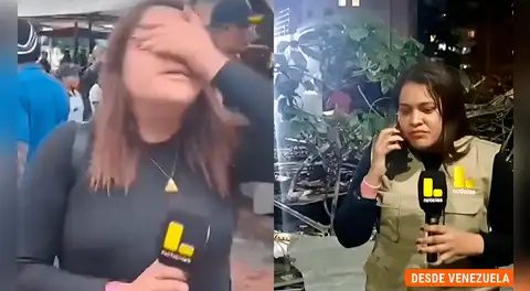 El desgarrador momento en que reportera venezolana de Latina vuelve a su país y rompe en llanto al ver la tragedia tras terremotos