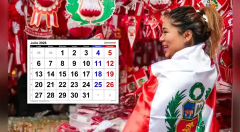 Feriados de julio 2026 en Perú: conoce las fechas oficiales y quiénes tendrán cinco días de descanso