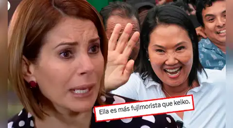 Karina Calmet celebra triunfo de Keiko Fujimori y le llueven críticas: "Aún sabiendo lo que hizo el dictador de su padre lo idolatra"