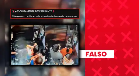 Clip de personas atrapadas en un ascensor no corresponde a los terremotos de Venezuela: fue grabado en Tailandia en marzo de 2025