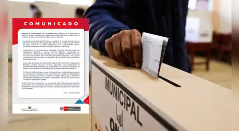 Elecciones Regionales y Municipales: MEF asegura que se continuarán asignando recursos al proceso electoral