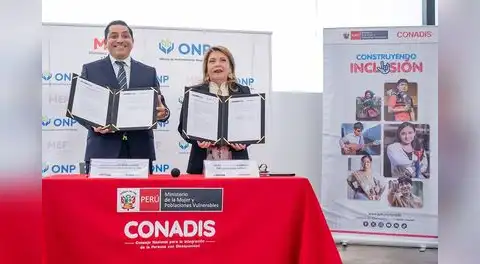 ONP y CONADIS sellan alianza para fortalecer la atención inclusiva de personas con discapacidad