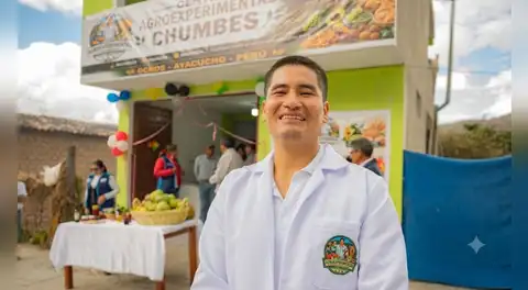 Nació en Ayacucho, estudió becado en Argentina y volvió a su comunidad para crear alimentos con cultivos nativos: "Es un sueño cumplido"