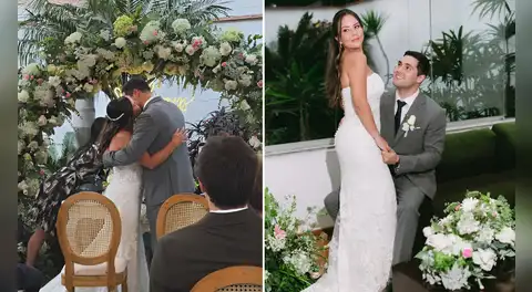 Madre de la hija de Said Palao se casó en emotiva ceremonia: así fue el momento que la hizo quebrarse