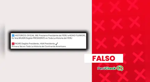 ¿Esta es la primera vez que padre e hijo alcanzan la presidencia del Perú?