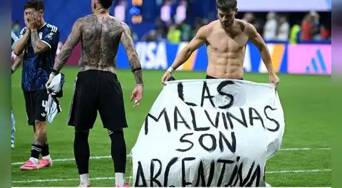 Argentina: Lo Celso mostró bandera de Malvinas tras vencer a Inglaterra