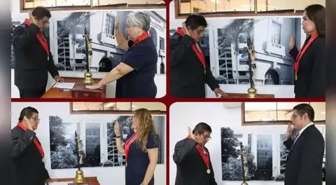 Presidente de la Corte de Lambayeque juramenta a nuevos magistrados para Chiclayo y Jaén