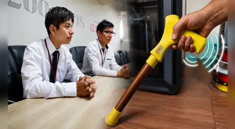 Peruanos crean bastón inteligente que alerta sobre obstáculos y desniveles a personas invidentes: "Innovar también es servir"
