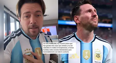 Julián Zucchi presume logros de Argentina tras burlas y usuarios reaccionan en redes sociales: "Les falta humildad"