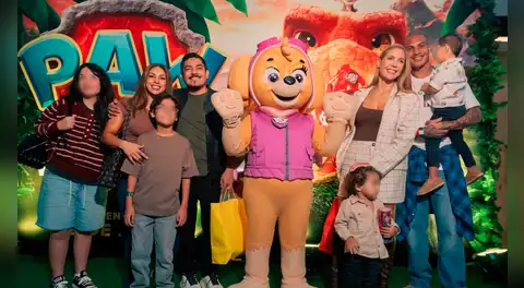 Paolo Guerrero y Ana Paula Consorte sorprenden al reaparecer juntos en la primera función de ‘Paw Patrol: La Dino Película’ en Latinoamérica