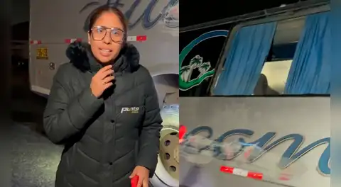 ¡Se salva de morir! Azucena Calvay sufre accidente en carretera de La Libertad y muestra cómo quedó el bus tras choque