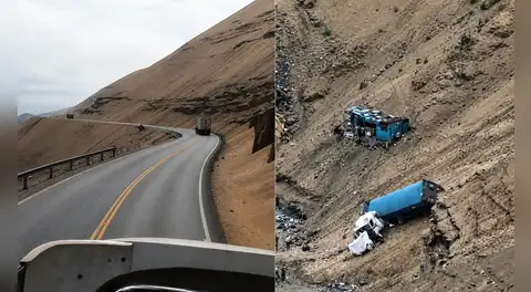 Cierran el Serpentín de Pasamayo: tránsito suspendido por camión que se despistó y cayó a un abismo