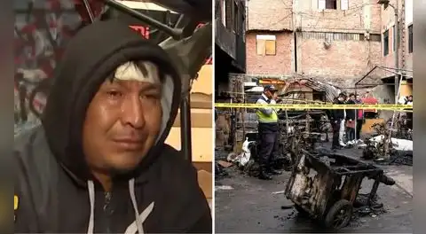 Padre que perdió a su esposa y tres hijos en voraz incendio en La Victoria pide justicia: "No pude salvarlos"