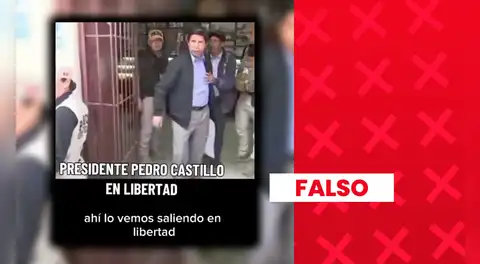 Es falso que este video muestre la supuesta excarcelación de Pedro Castillo: en realidad, corresponde a su visita a Cajamarca durante las Elecciones Regionales y Municipales 2022