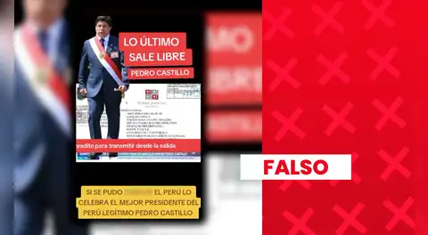 Reportaje fue sacado de contexto para afirmar falsamente que Pedro Castillo fue liberado: en realidad, solo informaba sobre la admisión a trámite de un hábeas corpus presentado por su defensa
