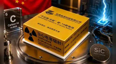 China presenta una batería sin litio que promete electricidad durante más de 5.700 años y resiste temperaturas extremas