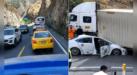 Carretera Central sigue colapsada en Fiestas Patrias: intenso tráfico y conductores varados tras accidente