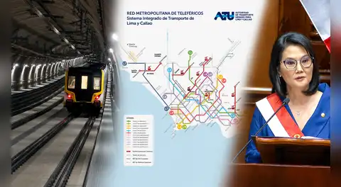Líneas del Metro de Lima y trenes en varias regiones del país: las obras viales que anunció Keiko Fujimori en su mensaje a la Nación