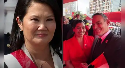 Mark Vito hace inesperada aparición junto a su novia Leslie Echevarría en cena de gala de Keiko Fujimori y desfile militar