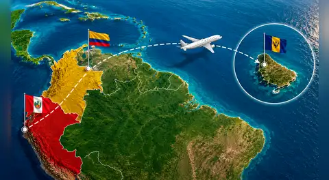 Sudamérica recibe una buena noticia: Perú y Colombia firman acuerdos clave para vuelos directos a Barbados y reducir las escalas
