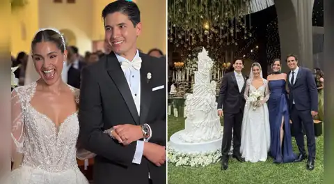 Andrea Arana, conductora de Willax, celebra su romántica boda religiosa con Félix Lindo y comparte emotivos momentos