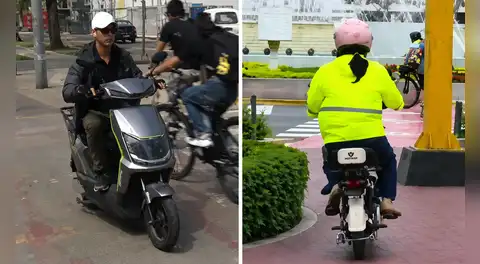 Conductores de motos eléctricas siguen invadiendo ciclovías, pese al anuncio de multas de S/550 de la PNP