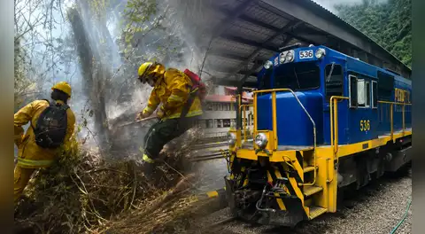 Cusco: restablecen servicio ferroviario entre Ollantaytambo y Machupicchu tras inspección por incendio forestal