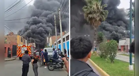 Fuerte incendio en Huaral: al menos 7 unidades de bomberos atienden emergencia en ferretería