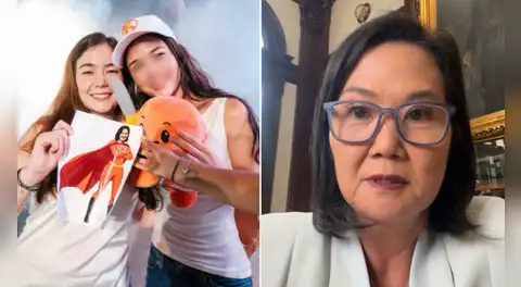 Keiko Fujimori defiende a sus hijas Kyara y Kaori y responde a quienes la llaman ‘suegra’ en vivo: “No pueden decirme”