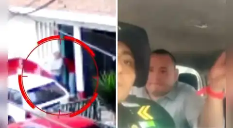 Hombre en presunto estado de ebriedad agrede a mujer, lo detienen y golpea a policía en la cara en Los Olivos