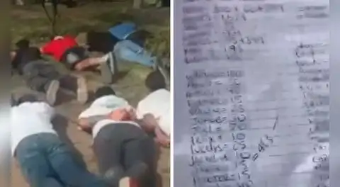 Caen 30 extranjeros miembros de ‘Los Intocables del Sur’ y hallan cuaderno con nombres de víctimas en Cieneguilla