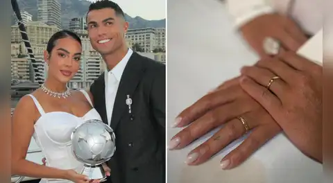 ¿Se casaron? Cristiano Ronaldo y Georgina Rodríguez emocionan con posible boda secreta tras aparecer con anillos