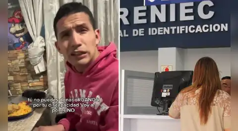 Joven con discapacidad denuncia que funcionaria de Reniec quiso impedir que figurara como donante de órganos: "Me sentí mal"